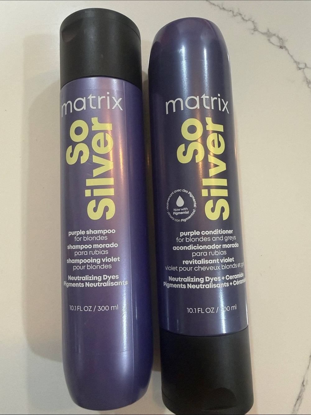 Matix So Silver Purple Shampoo and conditioner set 10.1 oz each